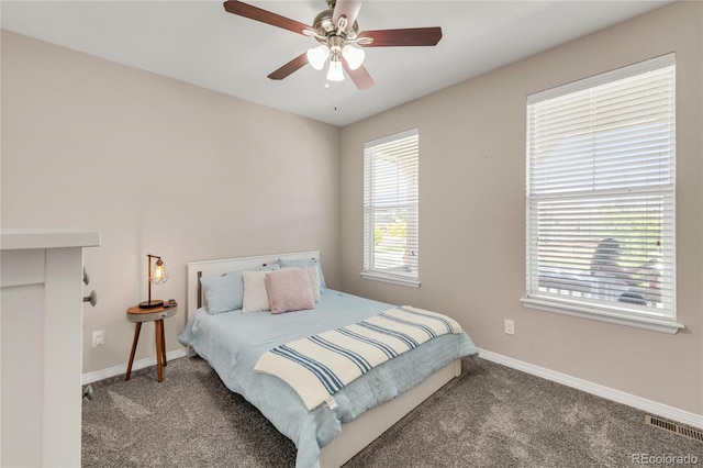 9904 Quintero St, Commerce City, CO 80022 - bedroom with carpet floors and ceiling fan