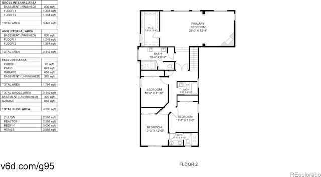 4826 S Ireland St, Aurora, CO 80015 - property floor plan