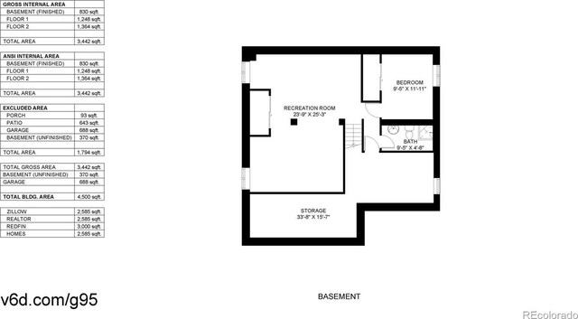 4826 S Ireland St, Aurora, CO 80015 - property floor plan
