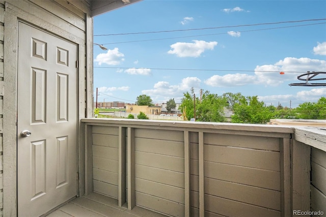 view of balcony