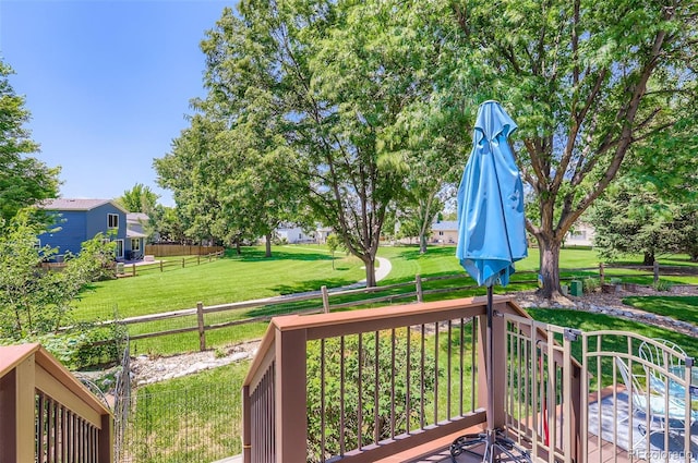 1201 Trout Creek Cir, Longmont, CO 80504 - view of wooden terrace