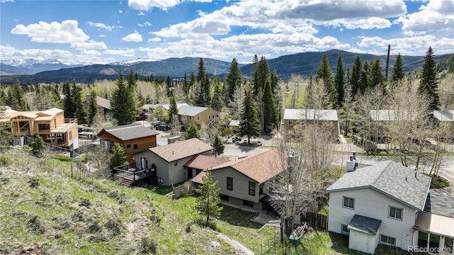 140 Forest Dr, Frisco, CO 80443 - aerial view of residential area with a mountainous background