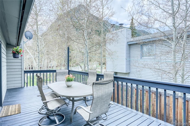 140 Forest Dr, Frisco, CO 80443 - deck featuring outdoor dining area