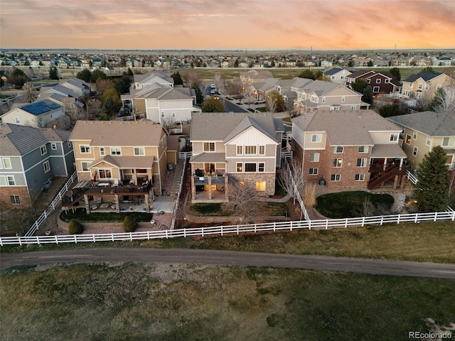 1609 S Catawba Cir, Aurora, CO 80018 - aerial view at dusk of a residential view