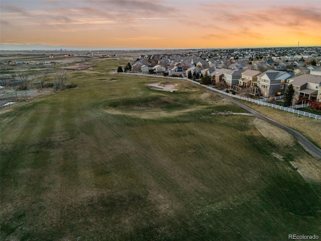 1609 S Catawba Cir, Aurora, CO 80018 - aerial view at dusk of a residential view and view of golf course