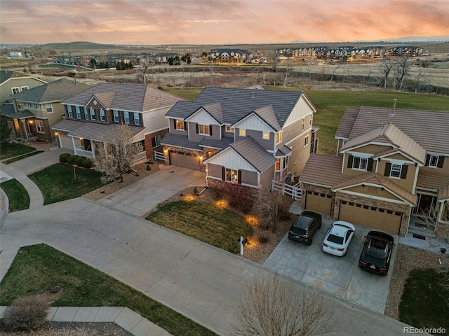1609 S Catawba Cir, Aurora, CO 80018 - aerial view at dusk of a residential view