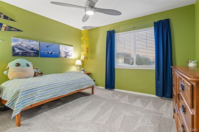 1609 S Catawba Cir, Aurora, CO 80018 - carpeted bedroom with baseboards and ceiling fan