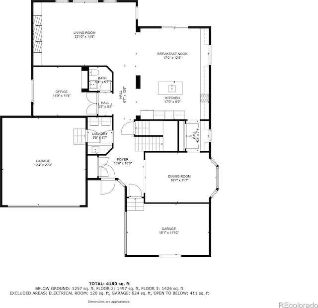 1609 S Catawba Cir, Aurora, CO 80018 - view of property floor plan