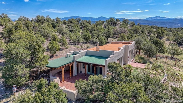 11855 County Road 251a, Salida, CO 81201 - aerial view of property and surrounding area with mountains