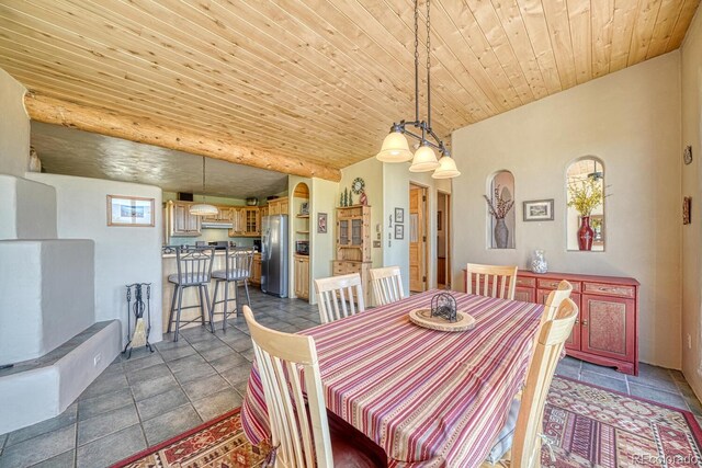 11855 County Road 251a, Salida, CO 81201 - dining area with wood ceiling