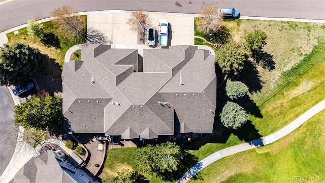 view from above of property