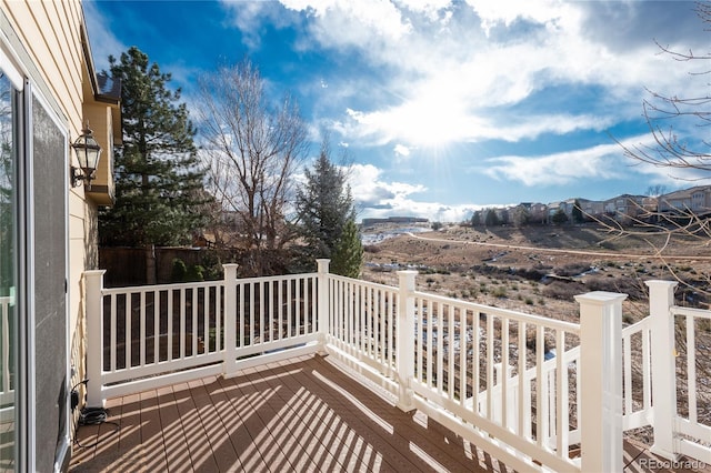 view of wooden terrace