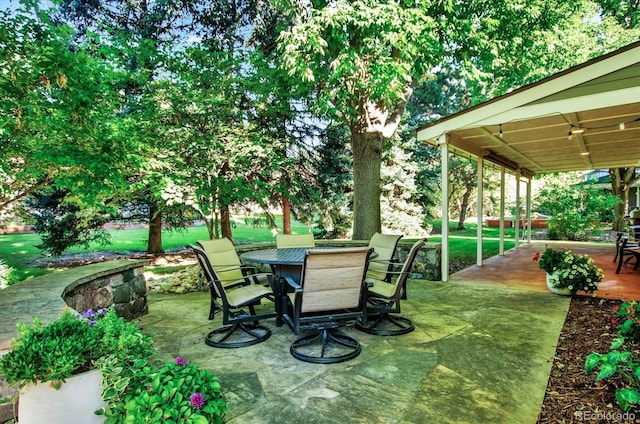 view of patio / terrace with outdoor dining area