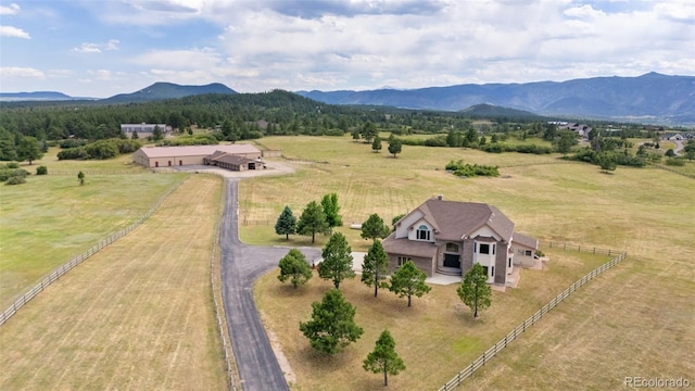 1680 Elk View Rd, Larkspur, CO 80118 - view of rural area featuring a mountain backdrop