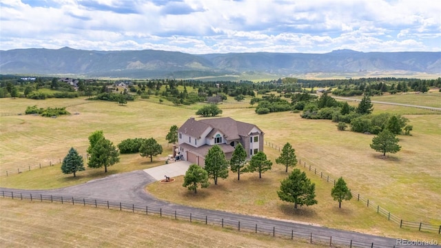 1680 Elk View Rd, Larkspur, CO 80118 - aerial view of sparsely populated area featuring a pastoral area and a mountain backdrop