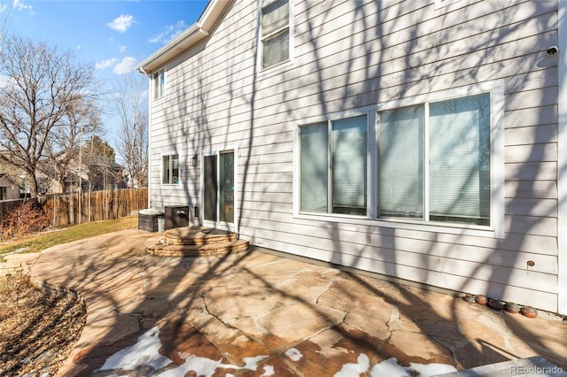 exterior space with a patio area and fence