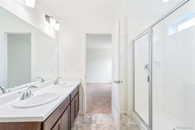 20630 E 58th Ave, Aurora, CO 80019 - full bath with a stall shower and double vanity