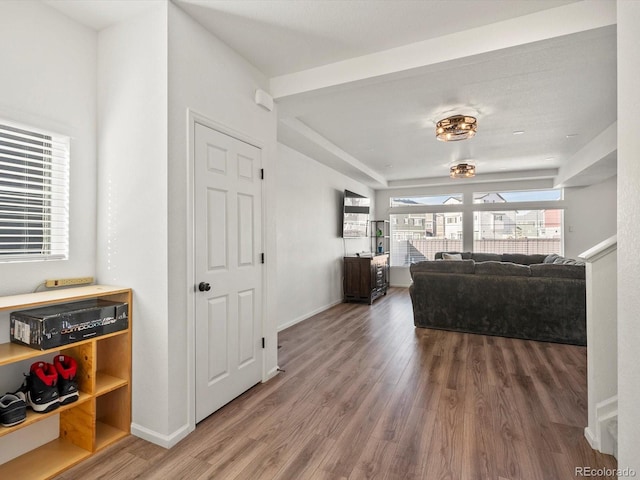 21901 E 42nd Pl, Aurora, CO 80019 - living area with wood finished floors and baseboards