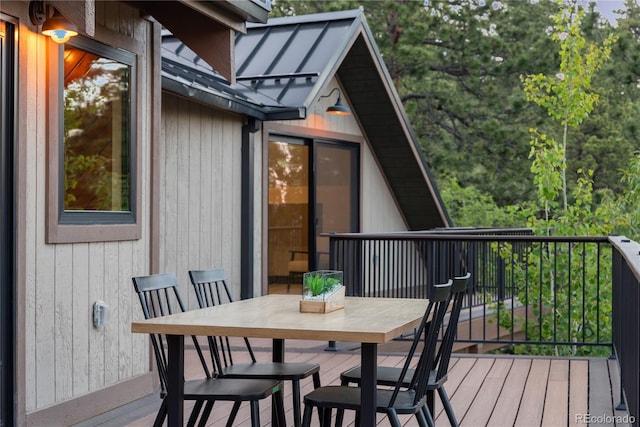 1298 Meadow View Dr, Evergreen, CO 80439 - deck with outdoor dining area