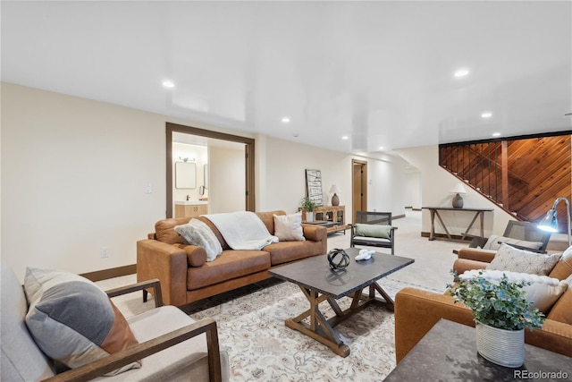 1298 Meadow View Dr, Evergreen, CO 80439 - living room with recessed lighting and arched walkways