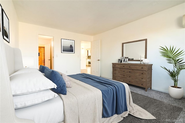 bedroom with carpet floors