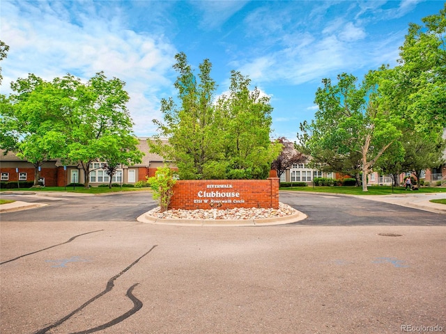 2716 W Greens Dr, Littleton, CO 80123 - community / neighborhood sign featuring a residential view and asphalt driveway