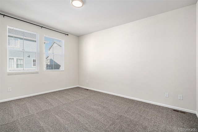 view of carpeted empty room