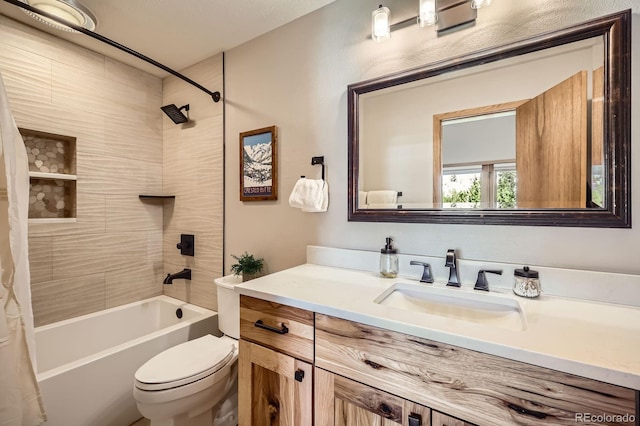 91400 Ryan Gulch Rd Unit 91427, Silverthorne, CO 80498 - full bath with toilet, shower / bath combo with shower curtain, and vanity