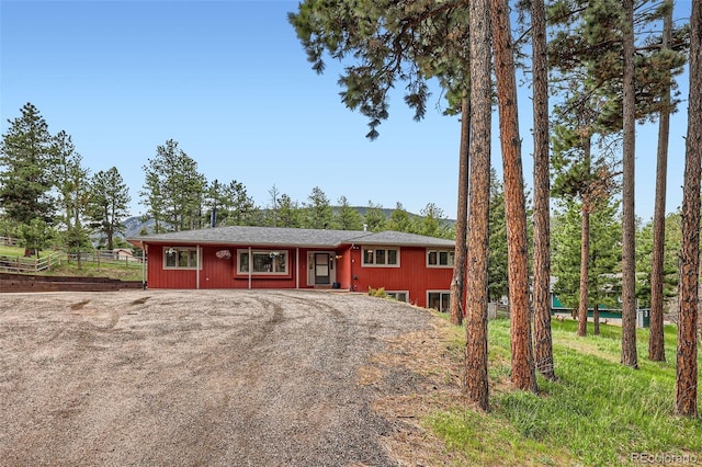 4776 Red Rock Dr, Larkspur, CO 80118 - view of front of house featuring driveway