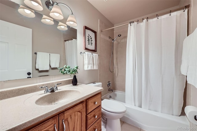 4776 Red Rock Dr, Larkspur, CO 80118 - full bathroom featuring shower / tub combo with curtain, toilet, and vanity