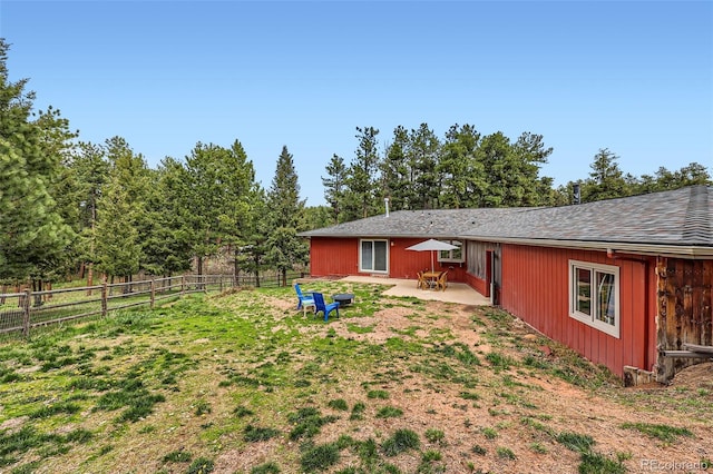 4776 Red Rock Dr, Larkspur, CO 80118 - view of yard with a patio area