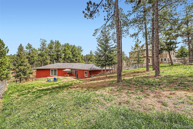 4776 Red Rock Dr, Larkspur, CO 80118 - view of yard with a patio