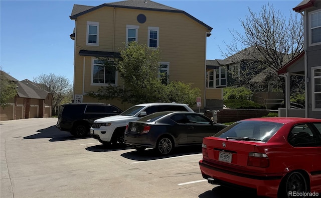view of uncovered parking lot