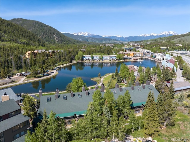 22300 US Highway 6 Unit 1746, Dillon, CO 80435 - aerial view of property's location featuring a water and mountain view
