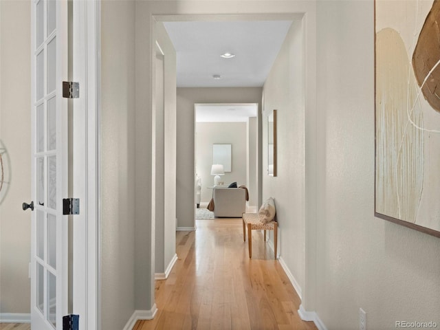 41 Garner Ln, Erie, CO 80516 - hallway featuring light wood-style flooring and baseboards