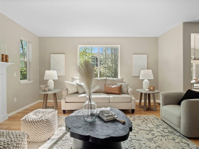 41 Garner Ln, Erie, CO 80516 - living area featuring light wood-type flooring and baseboards