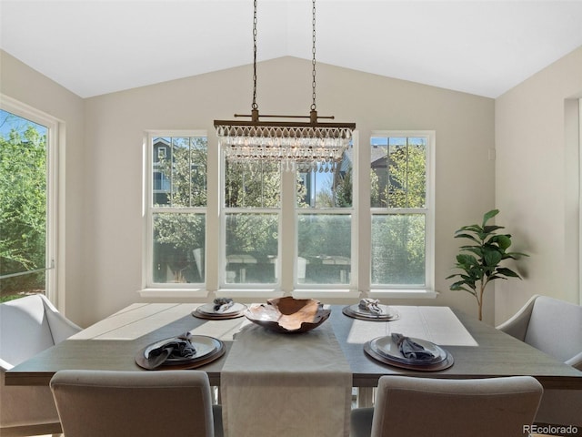 41 Garner Ln, Erie, CO 80516 - dining space with vaulted ceiling