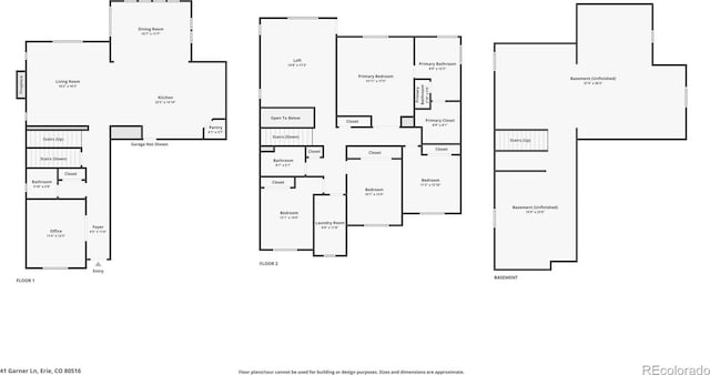 41 Garner Ln, Erie, CO 80516 - floor plan / room layout