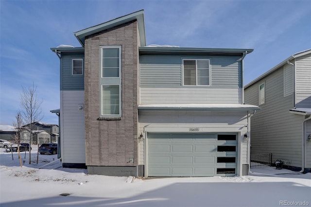 view of front of house featuring a garage