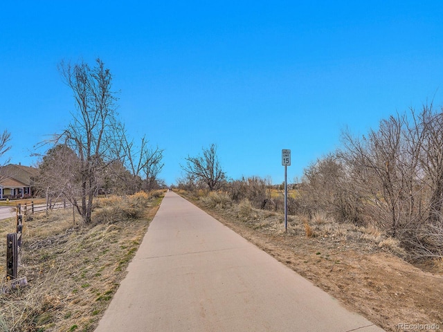 view of road