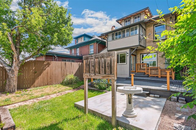 1451 N Gilpin St, Denver, CO 80218 - back of house featuring a patio area and a wooden deck