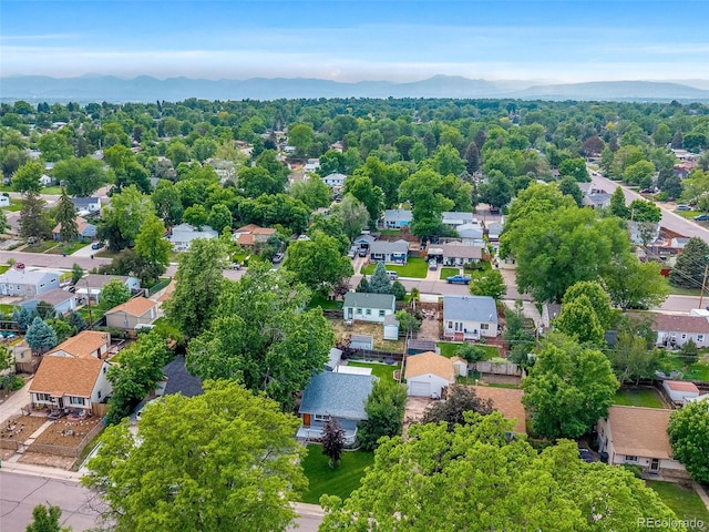 2535 S Julian St, Denver, CO 80219 - aerial view of residential area with a mountain backdrop