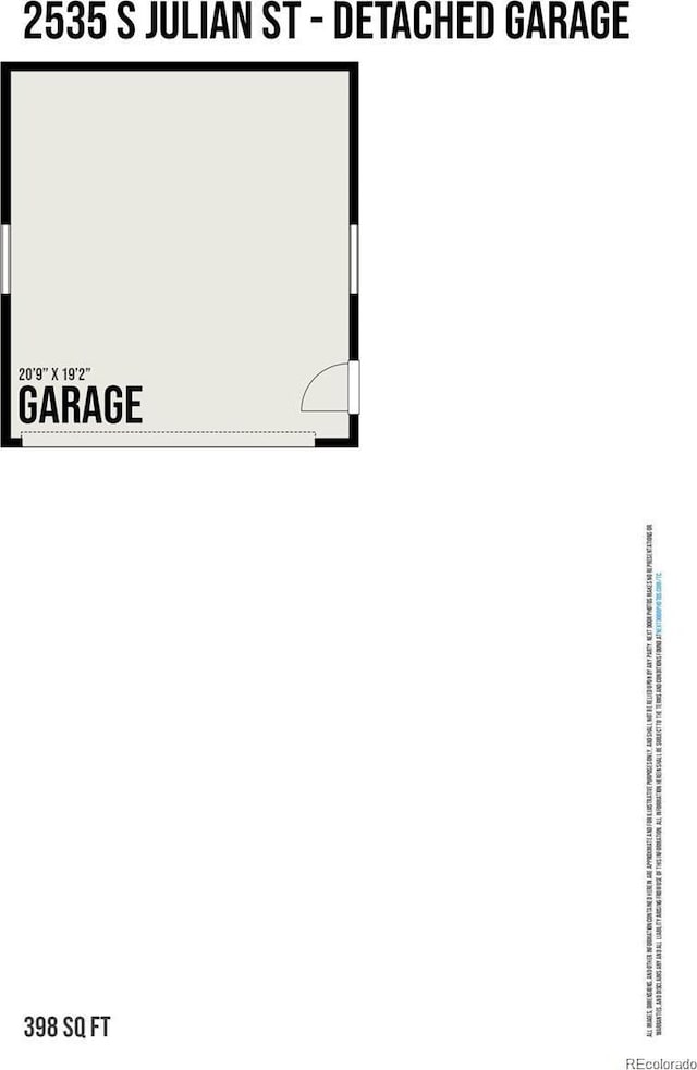 2535 S Julian St, Denver, CO 80219 - floor plan / room layout