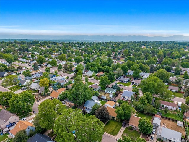 2535 S Julian St, Denver, CO 80219 - aerial perspective of suburban area featuring a mountain backdrop