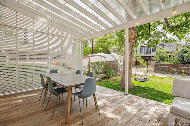 2844 Quitman St, Denver, CO 80212 - deck with outdoor dining area