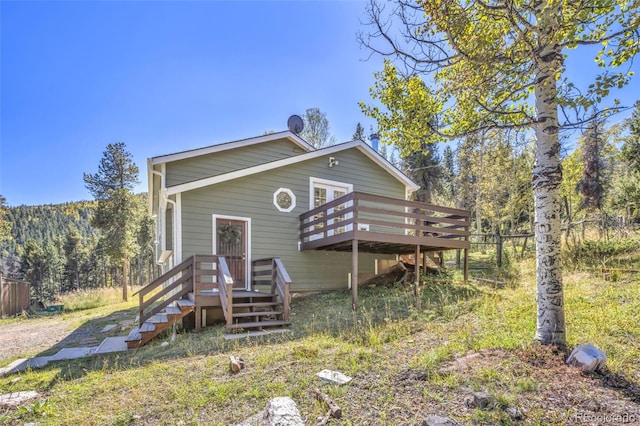 32252 Steven Way, Conifer, CO 80433 - view of front of home featuring a deck