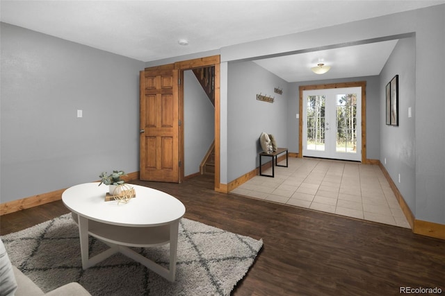 32252 Steven Way, Conifer, CO 80433 - living room featuring wood finished floors and stairs