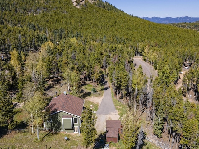 32252 Steven Way, Conifer, CO 80433 - view from above of property with a forest and mountains