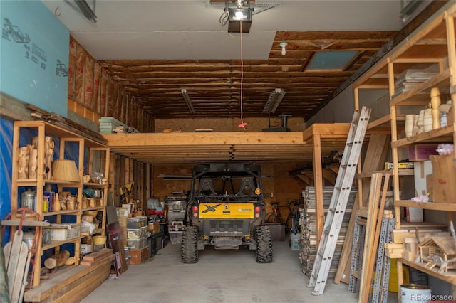 storage area featuring a garage