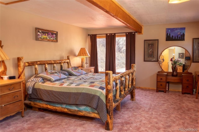 bedroom featuring carpet floors